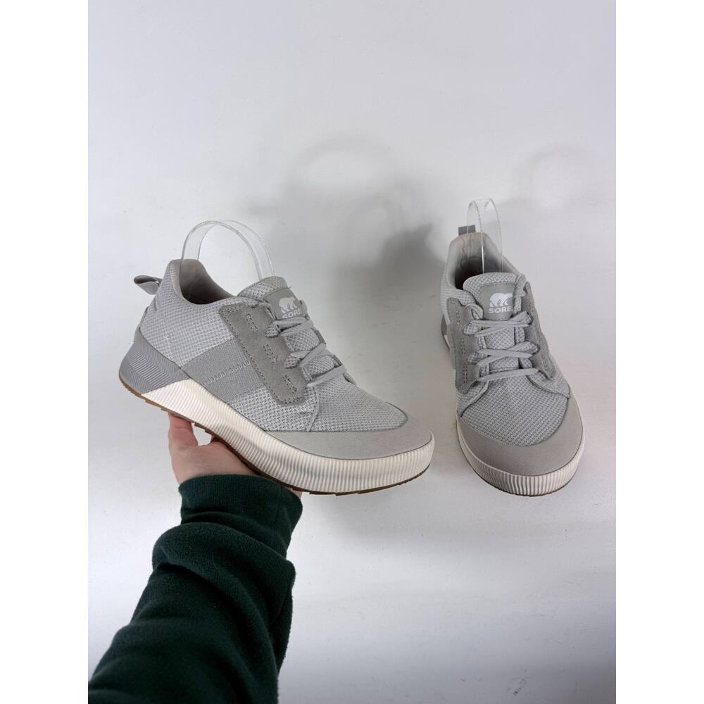 Sorel Out 'N About III Sneakers Womens 8.5 Gray Mesh Lace Up Waterproof Shoes